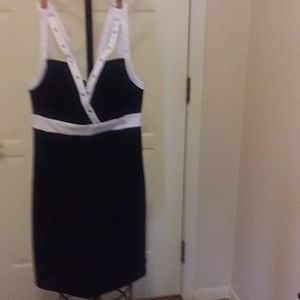 G black and white dress